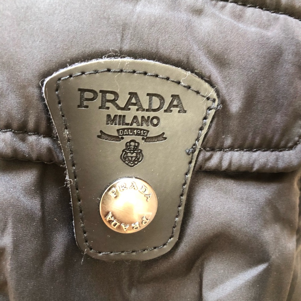 Prada Black Quilted Hooded Puffer Jacket - Picture 6 of 7